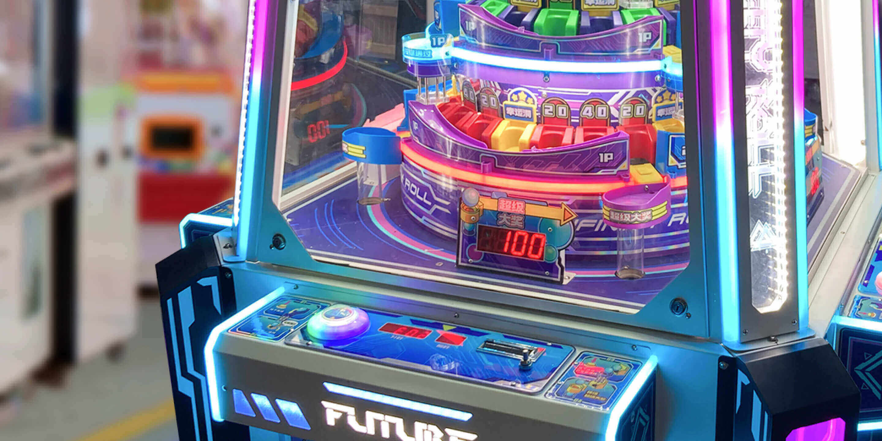 ゲームセンターに設置されているアミューズメントマシン